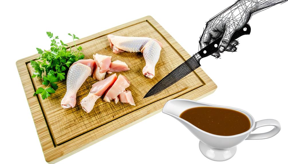 cooking chicken with gravy